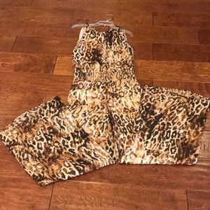 Tiger print jumpsuit